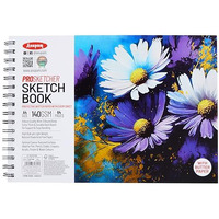 Anupam Pro Sketcher Drawing Book With Butter Paper Pages A4 Size Spiral-Bound Sketchpad 140 Gsm For Artists, Kids & Professionals (32 Sheets, 64 Pages)