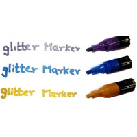 The Art Box Glitter Markers, Sparkle Markers, Unique Arts And Crafts Supplies, 3 Count