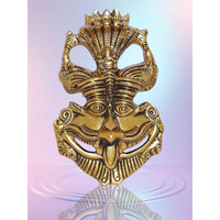Denique Metal Nazar Battu Keertimukh For Wall Hanging Showpiece,Nazar Battu Bhoot Mahakal Face For Home Vastu Feng Shui Nazar Suraksha Kawach Mask For Evil Eye Protector Office