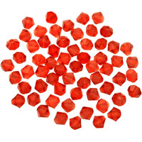 Embroiderymaterial Crystal Beads For Craft And Jewellery Making (Light Siam Color, 288 Pieces)