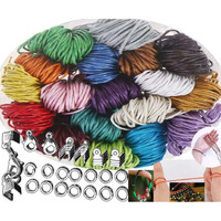 Diy Crafts 12 Mtr, Random, Colors 1-120 Yards Waxed Polyester Cord Thread Beading String For Bracelet Necklace Jewelry Diy Craft Making (12 Mtr, Random)