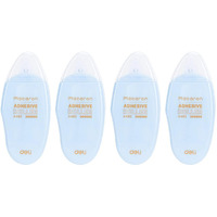 Deli Macaron Wa49201 Blue Non-Toxic Double Sided Adhesive Roller Correction Tape (8M X 6Mm, 4 Pcs)