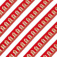 Embroiderymaterial Ethnic Velvet Lace With Golden Zari & Sequins Trim Laces And Borders Material For Saree, Lehenga, Dupatta, Craft, Diy Projects (3 Cm Wide, 8 Meters Length) (Red)