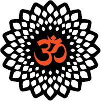 Freny Exim Om Wall Decor For Energy And Positivity Wall Art(Mdf, Black-Orange, 12 Inch)-003