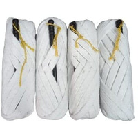 Men's And Women's Nada Dori Strings Cotton Thread With Stick -Pack Of 4 Rolls (6 Meters/Roll) Ii White Ii
