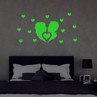 Dreamkraft Glow In The Dark Room Decor Radium Sticker Sticker Night Stickers For A Calming & Glowing Radium Wall Sticker For Home Decor (Green 62 X 32 Cm)