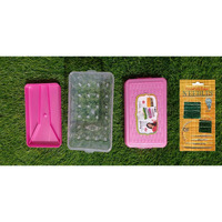 Korzystny 24 Reels Storage Sewing Supplies Organizer Rectangular Empty Plastic Tailoring Accessories Box Thread Button Storage Needle Box Big Size 24 Spools Tailor Kit (Multi)