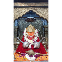 Jadoun Bageshwar Balaji (Hanuman Ji) Wooden Photo Frame - Size 8X12 Inchse