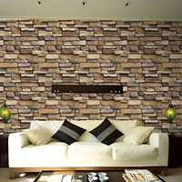 Jaamso Royals 3D Modern Brick Wallpaper, Wall Poster, Wall Sticker, Pvc Self Adhesive For Bedrooms, Living Room, Hall, Play Room, Garden Home Decoration Stickers (500Cm X 45Cm)