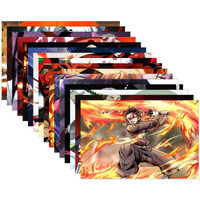 Printnet Pack Of 16 Demon Slayer Poster | Tanjiro Kamado Photo Set | Anime Poster | Hd Photos Unframed, Multicolour (8.2 X 11.7 Inches) (Size - A4)
