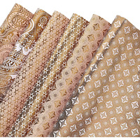 Kidsywinsy Premium Gift Wrapping Paper Sheets (Copper Foil, Pack Of 12) With Tags, Ribbon Bows, Confetti | Gift Wrap Paper For Packing | Wrapping Sheets For Birthday, Wedding Anniversary, Festive Occasions