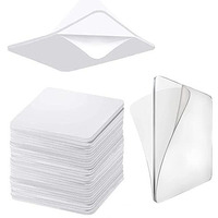 Tapahpriyay Double Side Tape Sticker Strong Waterproof Wall Indoor Square Mounting Nano Adhesive No Trace Gel Clear Use For Bedroom Home Kitchen Hotel (40 Pcs Double Side Sticker)