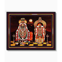 Pavan Photo Laminations Arunachala Shiva Annamalaiyar Unnamalaiyar Wall Painting Framed Home Decor (Wood,Matte,Brown,Small Size,6 X 8 Inch) B128S