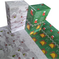 Evince Christmas Gifts Wrapping Paper Roll |Green Bells & Snow Christmas Theme Gift Wrap For Kids, Men, Women, Office Use 70X50 Cms - 10 Sheets