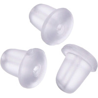 Diy Crafts Pack Of 1000 Pcs, Design No # 2, Earring Backs Rubber Ear (Pack Of 1000 Pcs, Design No # 2)