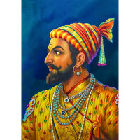 Shivaji Maharaj Wall Sticker | Shivaji Maharaj Photo Wall Art | Shivaji Stickers For Home, Living Room, Kids Room