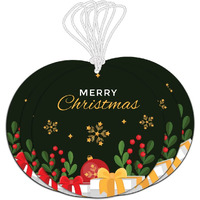 Festiko Christmas Gift Tags, Christmas Theme Gift Tags,Xmas Gift Tags Hanging Label For Diy Christmas Gift Wrap And Label Package Pack Of 18 Pcs (Multicolor)
