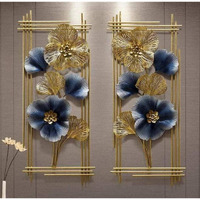 Anshika International Flower Metal Wall Art Iron Wall Sculpture/Wall Hanging Home Decoration Perfect For Living Room/Hotel/Restaurant/Bedroom/Drawing Room (Size 41X17 Inch) 02