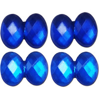 Diy Crafts 25 Grm, As Image, 8Mm X 6Mm As Image Diy Accessory Findings Jewellery Clasps Fittings Diy Jewellery Making Accessories Blue Color Plastic Material S (25 Grm, As Image)