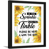 Chaka Chaundh - Bathroom Quotes - Bathroom Posters With Frame - Washroom Quotes Framed Posters - Washroom Quotes Frames - Toilet Quotes Wall Hanging - (14 X 11 Inches)
