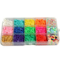 Jaunty Beadsnfashion 2000 Pcs 15 Colors Eco-Friendly Flat Round Handmade Polymer Clay Beads For Diy Bracelet Necklace Earring Jewellery Making And Crafts Supplies 6X1Mm