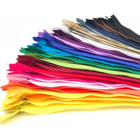 Aakriti Invisible Hidden Zippers For Clothes Skirt, Dress, Gown, Mini Dress Sewing Crafts 24 Inch Hidden Zippers In Mix Colors (Concealed Zip-15 Pcs)