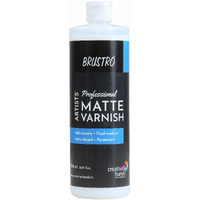 Brustro Artist's Professional Varnish|500Ml| Matte Finish| Apply With Brush |Perfect Coating On Acrylic Painting,Non-Yellowing,Transparent,Canvas,Paper, Artwork Protection.