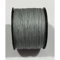 Omx 100 Mtr Lt Grey Waxed Cotton Cord Thick Braided Bracelet Jewelry Making Beading Thread String (1Pc, 0.5 Mm)