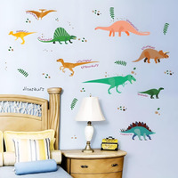 Jaamso Royals Diy Assorted Many Dinosaurs Decorative Self Adhesive Kids Room Dcor Vinyl Wall Sticker (70 Cm X 50 Cm)