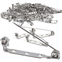 Diy Crafts 25X Pcs Mix Sizes, Mix Random Sizes, Mix Sizes, Stainless Steel Safety Brooch Pin Clasp Note Mix Sizes Mixed Lot (25X Pcs Mix Sizes, Mix Random Sizes)