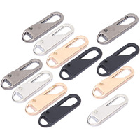 Prostuff.In Zipper Puller, Easy To Use Detachable Zipper Puller Zinc Alloy Alloy Zipper Head, For Home Suitcases Sportswear Jackets, 10 Pcs, Multicolor