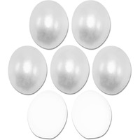Diy Crafts 100 Grm, As Image, 6Mm X 8Mm As Image Diy Accessory Findings Jewellery Clasps Fittings Diy Jewellery Making Accessories Pearl Silver Color Plastic Material (100 Grm, As Image)