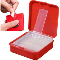 Sadvidhya Reusable Multifunctional Double Sided Adhesive Tape, 60 Pcs Double Sided Mounting Strong Sticky Wall Strips Transparent Tape Without Cropping, No Residue