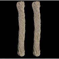 Embroiderymaterial 1Mm Thick Metallic Zari Threads For Jewellery Making, Bracelet Making, Zari Thread For Aari Work, Embroidery Work, Dori/Rope/Dhaga (Pack Of 2/Light Rose Gold/45Gram)