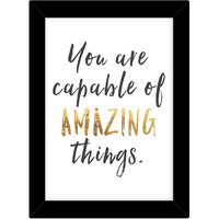 Tied Ribbons Decorative Hanging Inspirational Framed Poster For Living/Study Room Bedroom Home Decoration Office Decor Balcony (13.6 X 10.2 Inch)