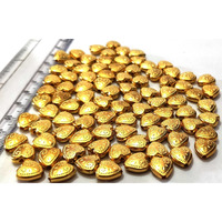 Get-Set-Go! Golden Color Plastic Beads (300 Pcs) For Jewellery Making, Arts And Crafts Work, Necklace, Bracelet Earring Diy Kit (Heart)
