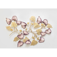 Artact Wall Art Branch Of Gingko Leaves (Gradient Purple)