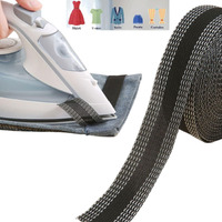 Kidwill Trousers Fabric Bands, Polyester No Sew Adhesive Hem Tape, Washable And Chemically Washable, No Sewing Required, Fusing Tape For Clothes, For Hems, Jeans, Skirts, Pack Of 1 (Black, 5M Roll)