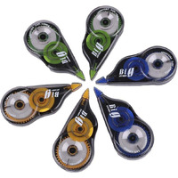 Worison 6Pc Big Correction Tape 12 Meters For Ballpoint Pens, Gel Pens And Fountain Pens Correction (Multicolor)
