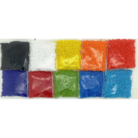 Omx, 10 Colour Combo Set Of Round Sead Beads, Size 11/0 (2.1Mm), 40 Gram Each Colour (Total 400 Gram), Seed Beads Glass Beads (Mate Opaque Fire Colours)