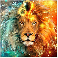 Darkness Golden Lion Diamond Painting Kits For Adults And Kids Create Dazzling Full Drill 5D Diy Crystal Rhinestone Art For Home Decor, 40X40 Cm (Lion)