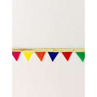 Eerafashionicing Triangle Multicolour Ladhak Lace Border For Decor Dresses 3Cm Width 9 Meter In Length