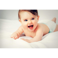 Printnet Gloss Laminated 300Gsm Thick Paper Hd Smiling Baby Wall Poster For Pregnant Women For Room Decor (12X18-Inch, Multicolour)