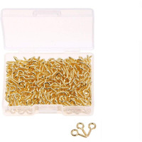 Diy Crafts Design No # 12, Pack Of 50 Pcs, Mini Tone Screw Eyes Pin Findings Jewelry Making Find (Design No # 12, Pack Of 50 Pcs)