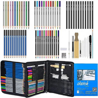 Wynhard Drawing Sketching Set Kit Diwali Gift Items Diwali Gifts Charcoal Coloring Colour Pencils Set Diwali Gift Ideas Diwali Gift Hampers Diwali Gifts For Kids Friends Family Artists Adults 72Pcs