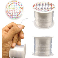 Diy Crafts Pack Of 2 Pcs, Transparent Color, Non Stretchy Jewellery Making Invisible Thread For Necklaces Nylon Wire Jewellery-Making Threa (Pack Of 2 Pcs, Transparent Color)