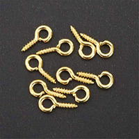 Diy Crafts Design No # 5, Pack Of 100 Pcs, Mini Tone Screw Eyes Pin Findings Jewelry Making Find (Design No # 5, Pack Of 100 Pcs)