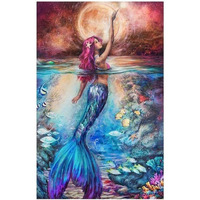 Xvia 5D Diamond Painting Kits For Kids And Diamond Art, Night Paint By Numbers Kits Rhinestone Embroidery Cross Stitch Arts Craft For Home Wall Dcor (30Cm X 40Cm) (1Pcs)(Model- 419)
