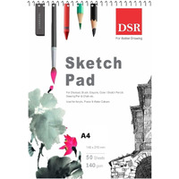 Eclet 50 Sheet A4 Sketchbook Pack Of 1-140 Gsm| Top Spiral-Bound Sketchpad For Artists | Sketching And Drawing Acid Free Paper, For Doodling For Professional & Acadmic Use(F)