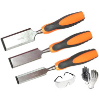 Isc 3 Pc Wood Chisel Set Woodworking,Wood Carving Hand Chisel Tool Set Combo